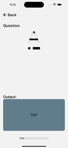 Morse Code - Tutorial ekran görüntüsü