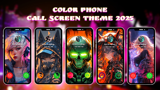 Color Phone Call Screen Themes ekran görüntüsü