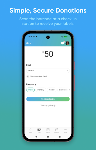 Church Center App ekran görüntüsü