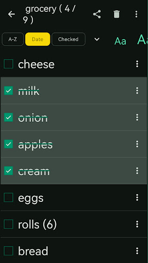 Moblister - Shopping List ekran görüntüsü