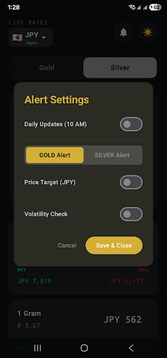 Live Gold Silver Rates Global ekran görüntüsü