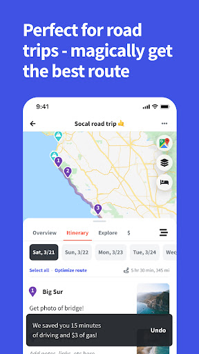 Wanderlog - Trip Planner App ekran görüntüsü
