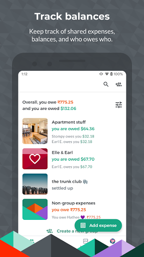 Splitwise ekran görüntüsü