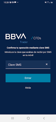 BBVA Trader CFD ekran görüntüsü