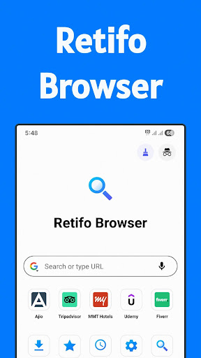 Lite Browser - Retifo Browser ekran görüntüsü