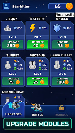 Tiny Space Arena: 1v1 battles ekran görüntüsü