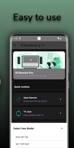 Remote for IP Tv ekran görüntüsü