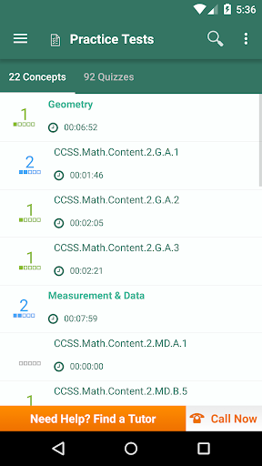 Common Core Math 2nd Grade ekran görüntüsü