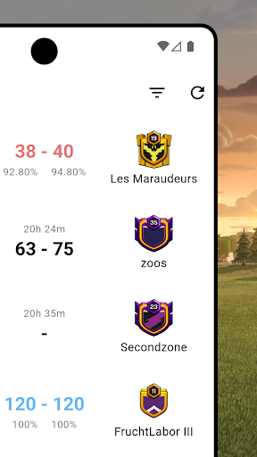War Report for Clash of Clans ekran görüntüsü