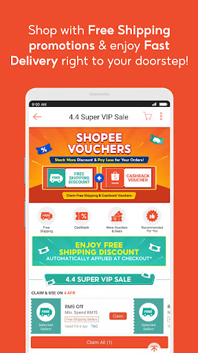 Shopee 4.4 Super VIP ekran görüntüsü