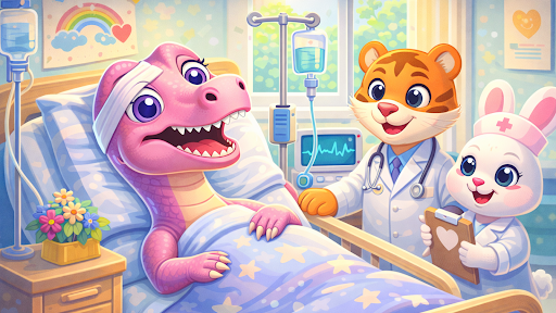Dudi Dum Dino care game - Pet ekran görüntüsü