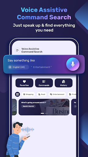 Voice Assistive Command Search ekran görüntüsü