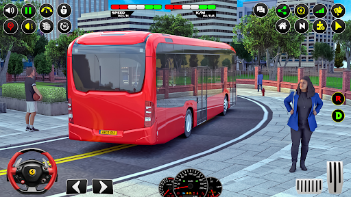 City Coach Bus Games Offline ekran görüntüsü