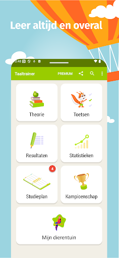 Taaltrainer ekran görüntüsü