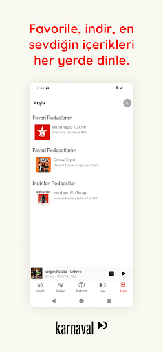 Karnaval: Müzik Radyo Podcast ekran görüntüsü