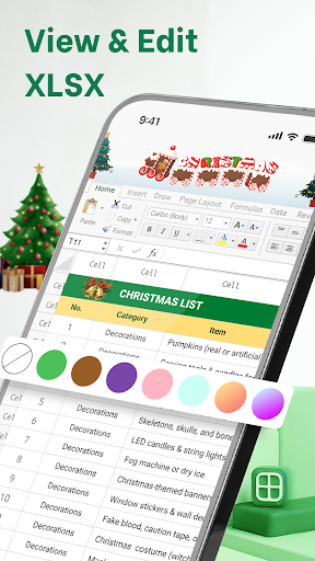 XLSX Sheets Edit Spreadsheet ekran görüntüsü