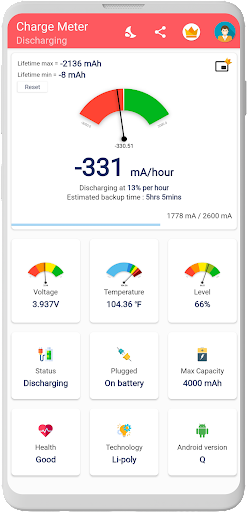 Charge Meter ekran görüntüsü