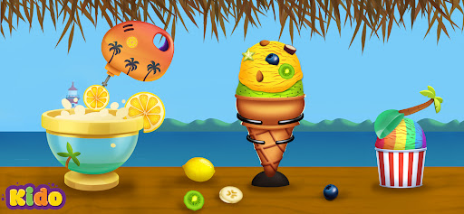 Ice Cream Making Game For Kids ekran görüntüsü