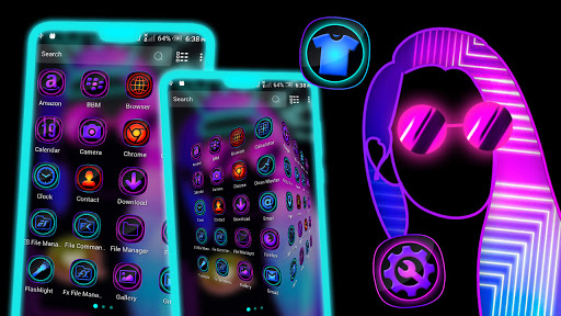 Dark Girly Launcher Theme ekran görüntüsü