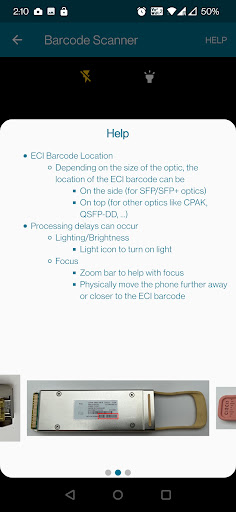 Cisco Optics Scanner ekran görüntüsü