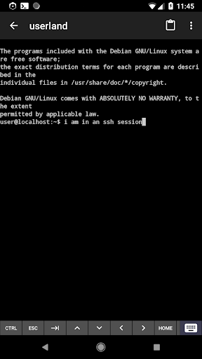 UserLAnd - Linux on Android ekran görüntüsü
