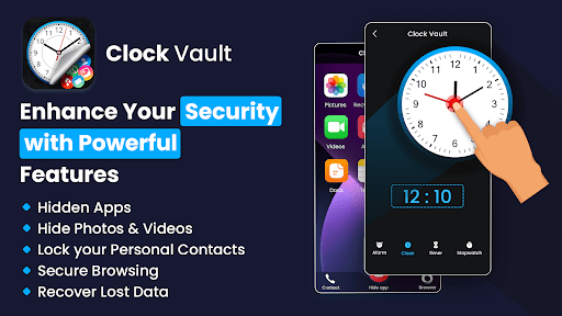 Clock Vault-Hide Photos videos ekran görüntüsü