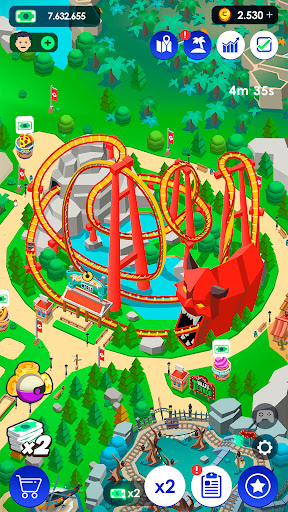 Idle Theme Park Tycoon ekran görüntüsü