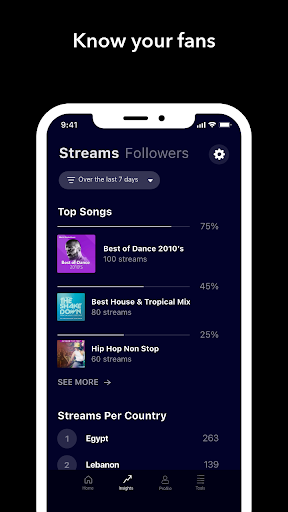 Anghami for Artists ekran görüntüsü