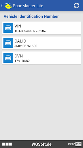 ScanMaster for ELM327 OBD-2 ekran görüntüsü