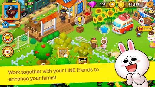 LINE BROWN FARM ekran görüntüsü