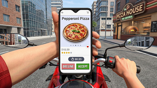 Delivery Boy: Bike Racing Game ekran görüntüsü