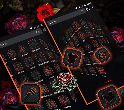 Gothic Rose Launcher Theme ekran görüntüsü