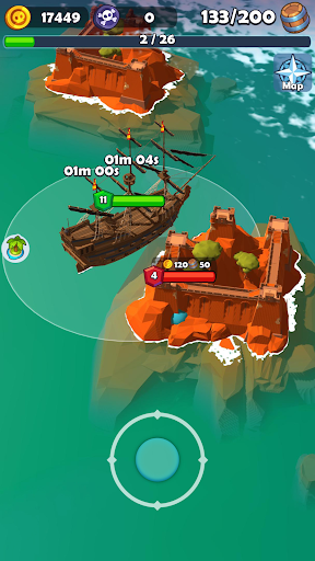 Pirate Raid - Caribbean Battle ekran görüntüsü