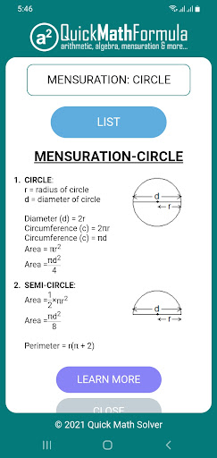 Quick Math Formula ekran görüntüsü