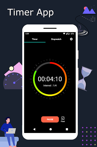Timer Stopwatch App - Sound ekran görüntüsü