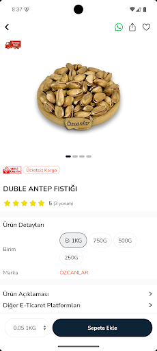 Özcanlar Kuruyemiş ekran görüntüsü
