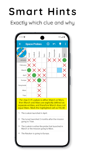 Logic Grid Puzzles: Brain Game ekran görüntüsü