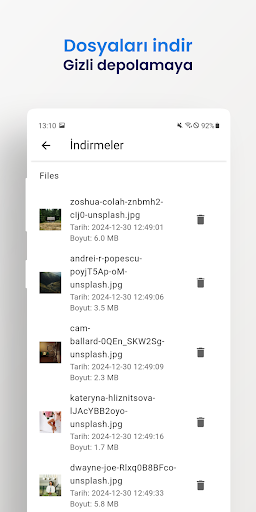 Gizli Tarayıcı ekran görüntüsü