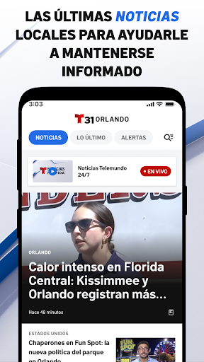 Telemundo 31 Orlando Noticias ekran görüntüsü