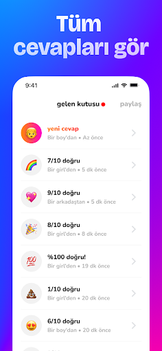 SuperBFF - Arkadaşlık testi ekran görüntüsü