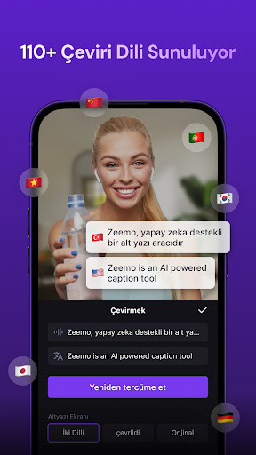 Zeemo: AI Video ve Altyazı ekran görüntüsü