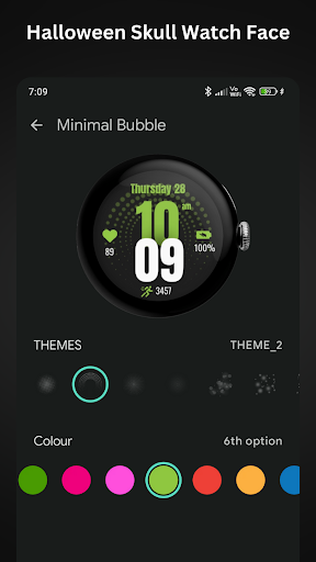 Minimal Bubbles Watch Face ekran görüntüsü