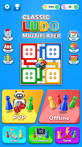 Ludo Çok Oyunculu Masa Oyunu ekran görüntüsü