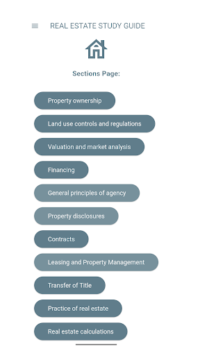 Real Estate Exam Study Guide ekran görüntüsü