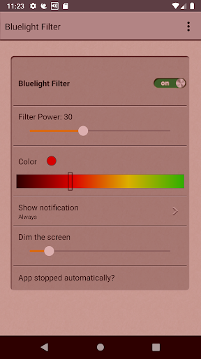 EyeCareL: Blue light filter ekran görüntüsü