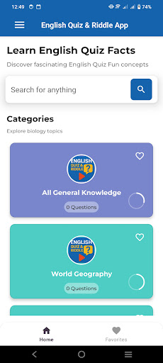 English Quiz & Riddle App ekran görüntüsü