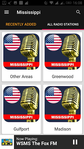 Mississippi Radio Stations ekran görüntüsü
