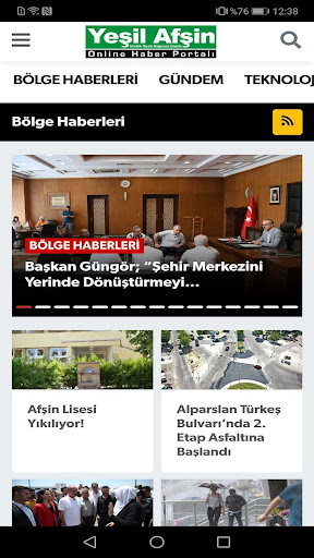 Yeşil Afşin Gazetesi ekran görüntüsü