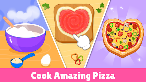 Pizza maker Kids Cooking games ekran görüntüsü