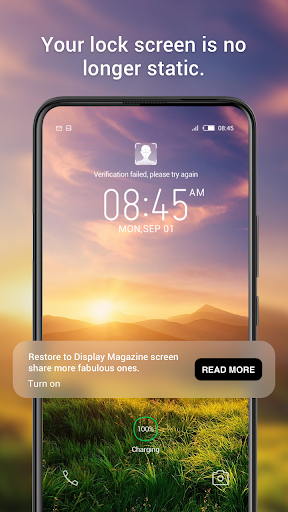 Magazine Lockscreen XOS ekran görüntüsü